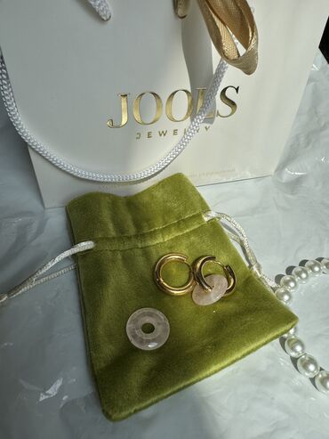 Серьги: Бижутерия от бренда jools нова красиво упаковано. С натуральным камнем