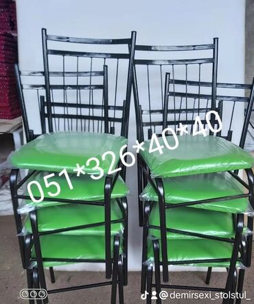 Bağ, çöl oturacaqları: Yeni, Sadə stul, Metal, Azərbaycan — 30