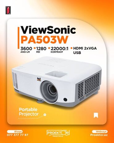 купить проэктор: İşlənmiş Portativ Proyektor ViewSonic, Ödənişli çatdırılma