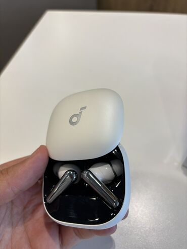 Mikrofonlar: Simsiz (Bluetooth) Qulaqcıqlar, Anker, rəng - Ağ