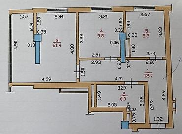 формы для зала: 2 комнаты, 58 м², Элитка, 5 этаж, Дизайнерский ремонт — 2