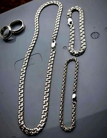 Серебряные цепочки: Серебряная цепь "Лисий хвост" 85 гр Серебро 960 проба Ручная работа — 19