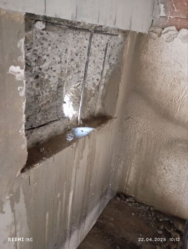 Beton işləri: Səssiz tozsuz səliqəli kəsim. Beton katlavan monolit kubik — 6