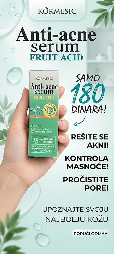 KORMESIC Anti-acne serum – Fruit Acid (8% AHA), 30 ml - Serum sa