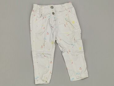 jeansy białe: Spodnie jeansowe, 3-6 m, stan - Dobry