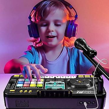 opis deteta: Dečji 2‑u‑1 DJ kontroler i elektronski klavir sa mikrofonom - — 4