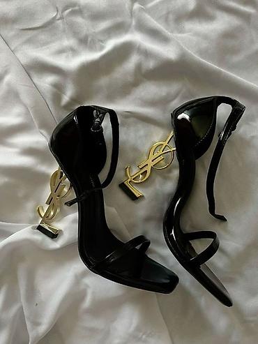 Туфли: Туфли, 35, Yves Saint Laurent, Новый, цвет - Черный, Самовывоз, Платная доставка — 1