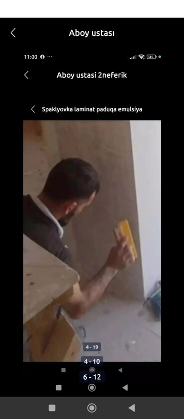 Malyar işləri: Aboy malyar paduqa emulsiya lminat işləri görürük 2 nəfərik peşekar — 14