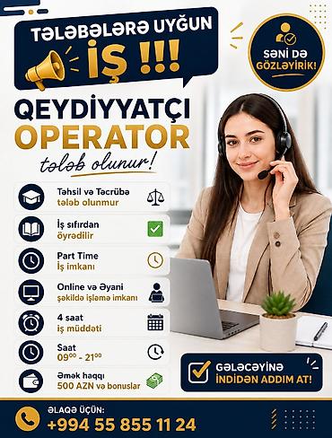 restoranda hostes isi: Hostes, qeydiyyatçı tələb olunur, İstənilən yaş, Təcrübəsiz — 1