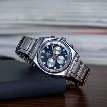 Другие наручные часы: Edifice EFB-730D Функции : секундомер, дата, подсветка стрелок;