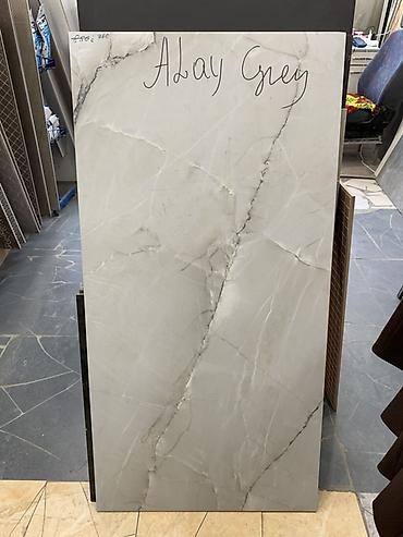 silver kitchen: Керамогранит Alay Grey - Формат большой плиты (примерно 120×60 см; — 1