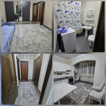 дом или квартира в бишкеке в аренду: 1 бөлмө, 45 кв. м, 106-серия жакшыртылган, 4 кабат, Евроремонт
