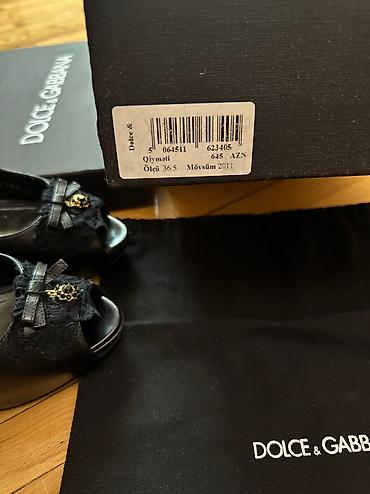Tuflilər: Tuflilər, Dolce & Gabbana, Ölçü: 36.5, rəng - Qara, Yeni — 2