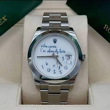 gumuşun qiyməti: : “Who cares I’m already late”. rolexin saatidir tep tezedir demey — 1