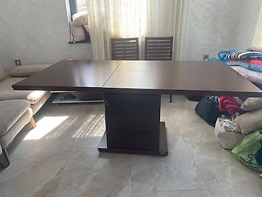 işləmiş kuxna mebili: Qonaq masası, Yeni, Açılan, MDF, Kvadrat masa — 4