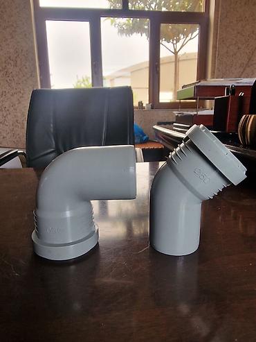 25 lik plastik su borusu: PVC boru dirsəyi – Ø50 mm Qiymət: 25 qəpik - Material: yüksək — 4