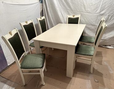 masa ve oturacaqlar: Qonaq otağı üçün, 6 nəfər, Açılmayan