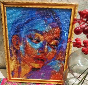 Şəkillər, tablolar: Məhsul: Rəsm mozaika (diamond painting) tabloları – çərçivəli — 9