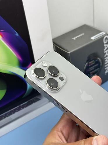 Apple iPhone: IPhone 16 Pro, Б/у, 256 ГБ, Natural Titanium, Зарядное устройство, Защитное стекло, Коробка, В рассрочку, 100 % — 2