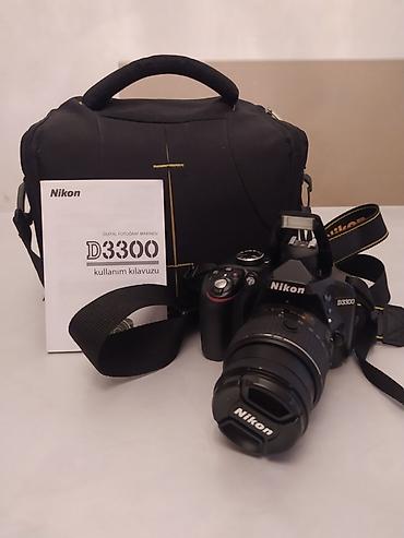 микрофон для компьютера: Nikon D3300 DSLR fotoaparat dəsti Xüsusiyyətlər: - Model: Nikon D3300 — 9