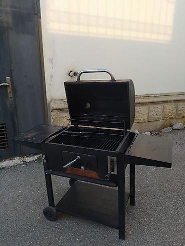 mangal satilir: Kömür ilə işləyən bağ manqalı/grill - Material: qalın polad korpus — 3