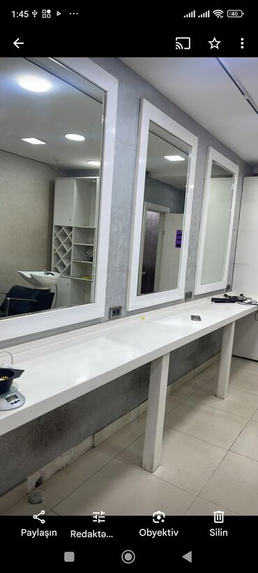 salon guzgusu: Salon ucun 3boyuk guzgulu dest satilir 3guzgu ve altliq birlikde cemi