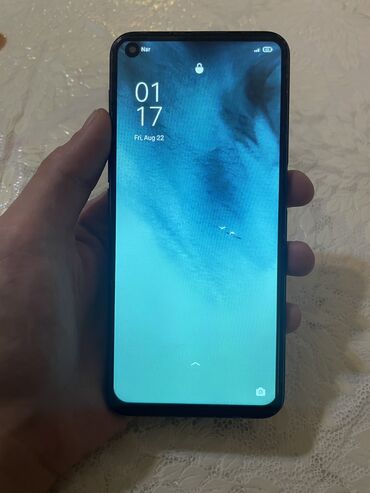 кнопочный телефон: Oppo A52, 64 ГБ, цвет - Синий, Сенсорный, Отпечаток пальца, Две SIM карты