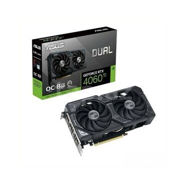 Videokartlar: Videokart Asus GeForce RTX 4060 Ti, 8 GB, Yeni