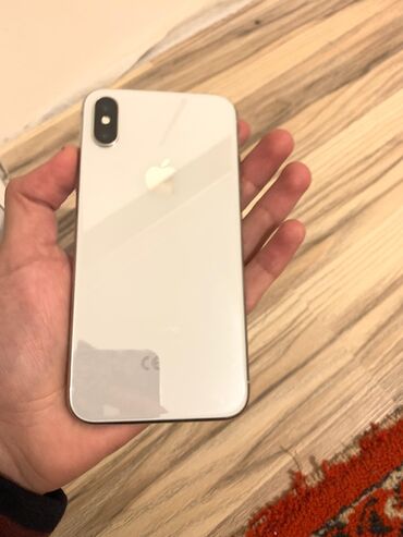 iphone 16 бишкек: IPhone X, Колдонулган, 16 ГБ, Ак, 73 %