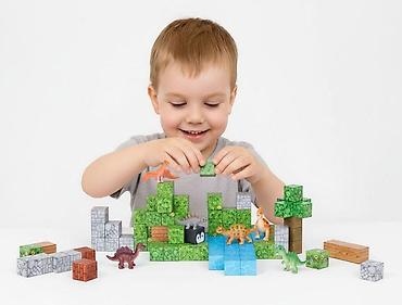 moncler bebe: Set magnetnih kocki za decu – 142 dela, kocke i dinosaurusi Šifra — 1