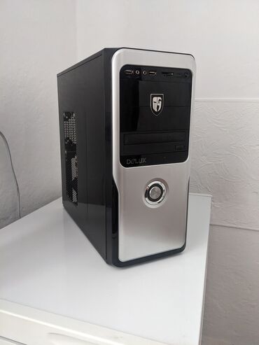 чехол заказ: ПК корпусу, Колдонулган, Delux, Mini-ATX, түсү - Кара