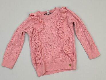 różowy sweterek: Sweterek, 1.5-2 lat, 86-92 cm, stan - Bardzo dobry