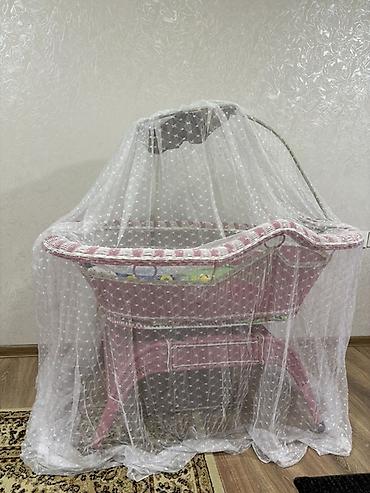 il: Beşik – səbət tipli, ağ şəbəkəli cibinliklə - Material: toxunma səbət — 3