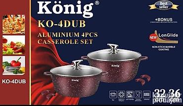 lonac 10l: Set granitnih šerpi Cena 8100 dinara Austrijski KVALITET Granitna — 1