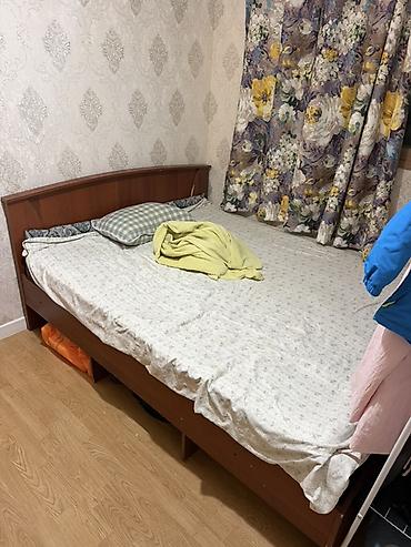 tim: Двуспальная кровать, Б/у, С матрасом, длина - 200 см — 2