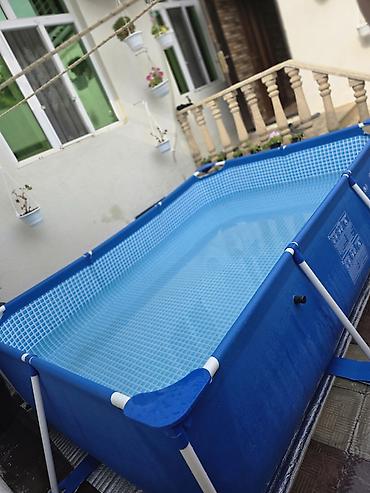 Karkas hovuzları: Hovuz satılır ! 3m×2m×75sm Hovuz satılır az işlənib hec problemi — 3