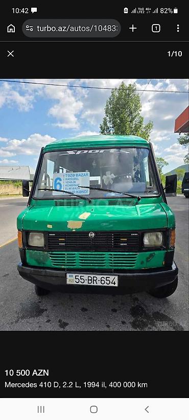 ilkin odenissiz priora: Mercedes-Benz : 2.2 l | 1994 il Mikroavtobus — 1