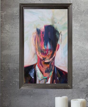 portret sekilleri: Resm eseri Yagli boya ile ketan uzerinde Ketan olchusu 80x120