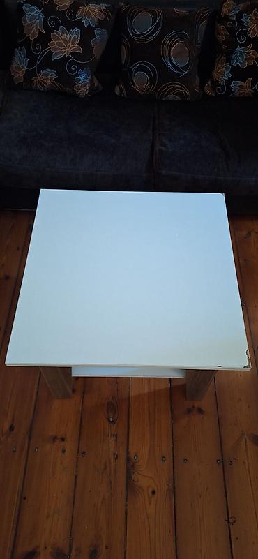 bar stolu: Kvadrat masa, Açılmayan, Təkərsiz, Sadə laminat, Zəmanətsiz — 4