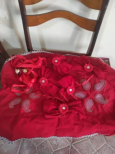 daraq dekor: Xınayaxdı (Henna Party) üçün dəst – bənövşəyi/şam işi tünd qırmızı — 5