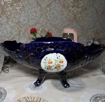 meyve qabl: Qədimi üslubda dekorativ keramik qab - Material: keramika/porcelain - — 1