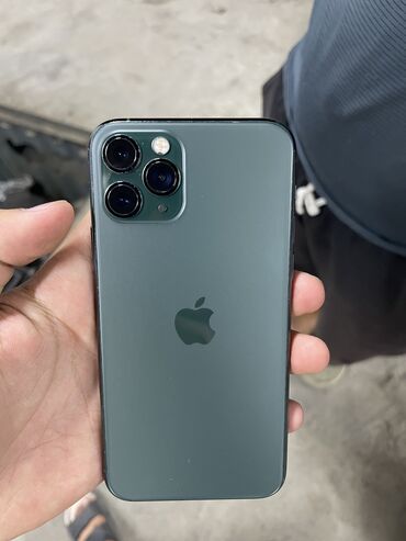 айфон 11 про новый: IPhone 11 Pro, Жаңы, 256 ГБ, Жашыл, Заряддоочу түзүлүш, Коргоочу айнек, Каптама, 88 %