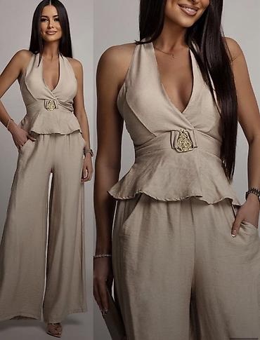 Kombinezoni: ✅Ženski elegantni kombinezon bez rukava sa širokim nogavicama. ✅2999 — 5