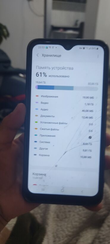 аламедин гранд телефоны: Samsung A10s, Колдонулган, 32 GB, түсү - Кара, 1 SIM