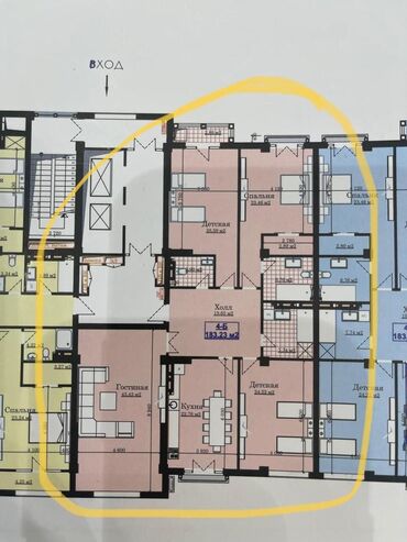 Продажа квартир: 4 комнаты, 183 м², Элитка, 11 этаж, ПСО (под самоотделку)