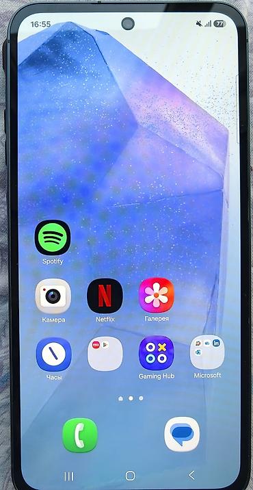 манитор для компа: Samsung Galaxy A55 5G, Б/у, 128 ГБ, цвет - Синий, 2 SIM — 2