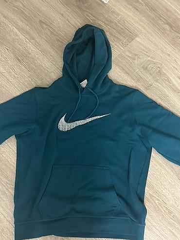 Эркектер кийими: Худи Nike с капюшоном, размер L. Модель выполнена в насыщенном — 2
