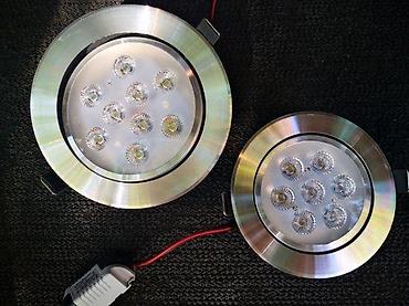din 2690: Alu Rozetna Led 12x1W 4200k 6000k. fi-65/80mm 3x1W 299rsd fi-65/82mm — 7