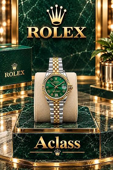 gence saat: Yeni, Qol saatı, Rolex, rəng - Qəhvəyi — 9
