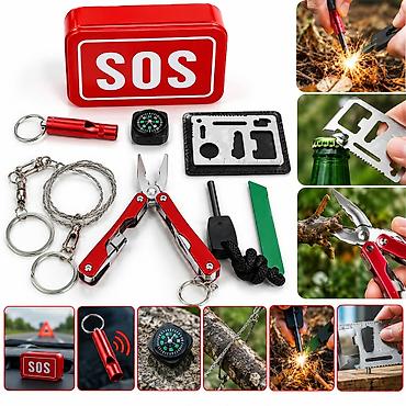 SOS multitool SOS Multitool – Çoxfunksiyalı Təhlükəsizlik Dəsti SOS